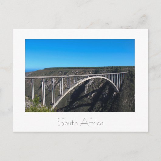 Bloukrans Bridge Tsitsikamma Südafrika Postkarte (Vorderseite)