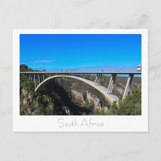 Bloukrans-Brücke Tsitsikamma Südafrika Postkarte (Vorderseite)