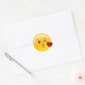 Blow a kiss emoji Aufkleber (Umschlag)