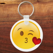 Blow a kiss emoji Aufkleber Schlüsselanhänger (Vorderseite)