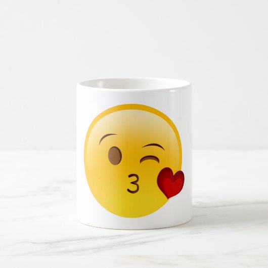 Blow a kiss emoji Tasse (Mittel)