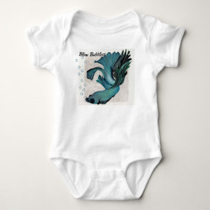 Blow Bubbles Gerber Baby Onsie Betta Fish Strampler
