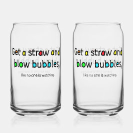 Blow Bubbles Glass Dosenglas