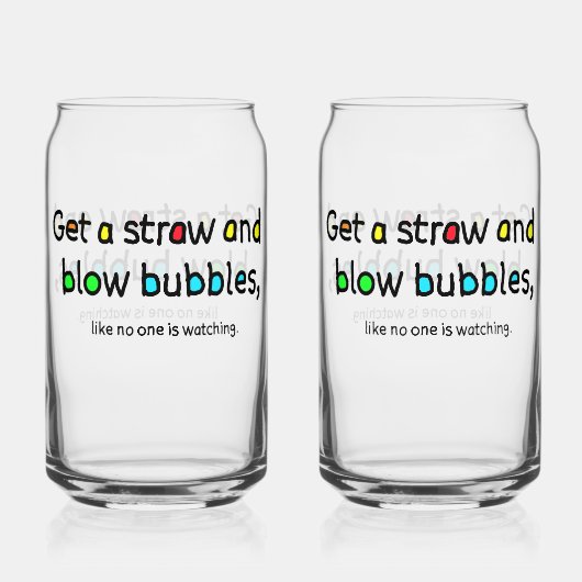 Blow Bubbles Glass Dosenglas (Vorderseite)