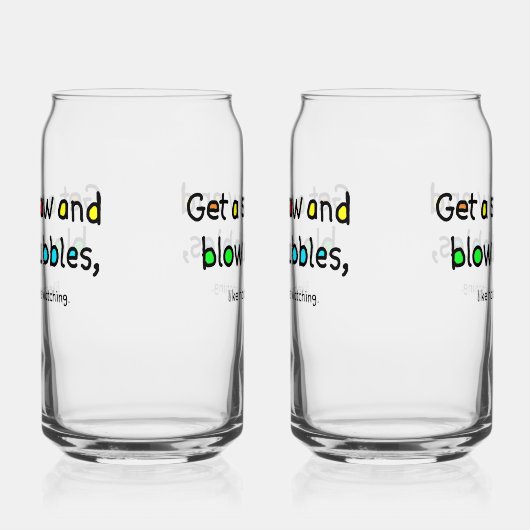 Blow Bubbles Glass Dosenglas (Links)