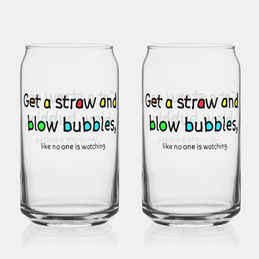 Blow Bubbles Glass Dosenglas (Rückseite)