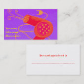 Blow Druse 2 Stylist Visitenkarte Terminkarte (Vorne/Hinten)