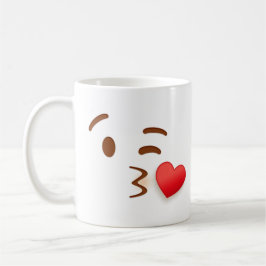 Blow Kiss Emoji Kaffeetasse