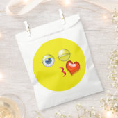 Blow Kiss Heart Liebe Emoji Geschenktütchen (Ausgeschnitten)