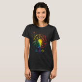 Blow Me Dandelion Just Tattoo Arrow Breathe Rainbo T-Shirt (Vorne ganz)