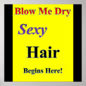 Blow me Dry Poster Matte (Vorne)