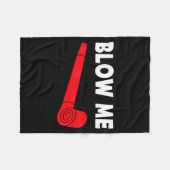 Blow Me Funny Couples Tee Valentine's Day Couple M Fleecedecke (Vorderseite (Horizontal))
