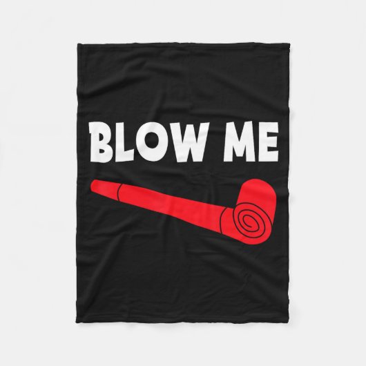 Blow Me Funny Couples Tee Valentine's Day Couple M Fleecedecke (Vorderseite)