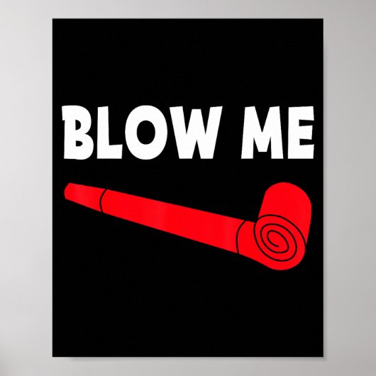 Blow Me Funny Couples Tee Valentine's Day Couple M Poster (Vorne)
