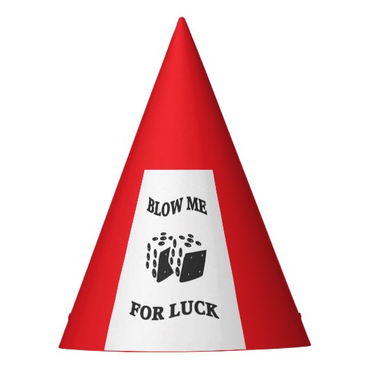 BLOW ME FÜR LUCK PARTYHÜTCHEN (Vorderseite)