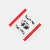 BLOW ME FÜR LUCK SERVIETTE (Ecke)