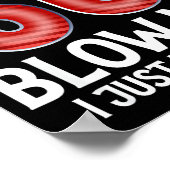 Blow Me I Turned 50 Years Old Funny 50th Birthday Poster (Ecke)