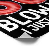 Blow Me I Turned 60 Years Old Funny 60th Birthday Poster (Ecke)