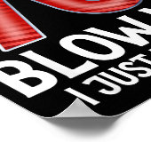 Blow Me I Turned 70 Years Old Funny 70th Birthday  Poster (Ecke)