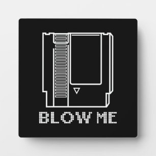 Blow Me - Video Game Cartridge - Funny Gaming Fotoplatte