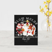 Blow Molds Make Holidays Glow Since 1957 Christmas Karte (Gelbe Blume)