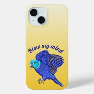 Blow my mind Blue Flying Parrot Yellow Graphic Case-Mate iPhone Hülle