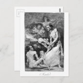Blow von Francisco Goya Postkarte (Vorne/Hinten)