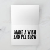 BLOW WISH-GEBURTSTAGSKARTEN KARTE (Innenseite)
