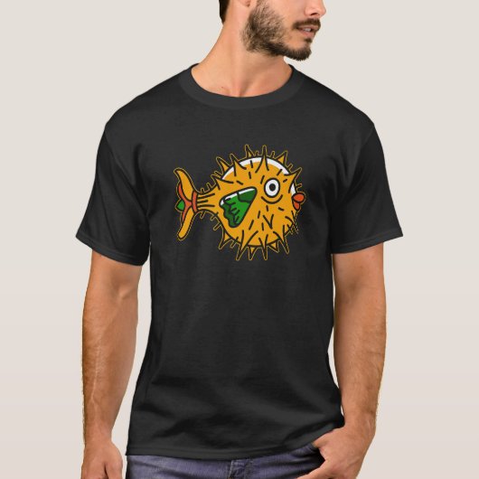 Blowfish Dank Meme Cute Sea Fish Pufferfish T-Shirt (Vorderseite)