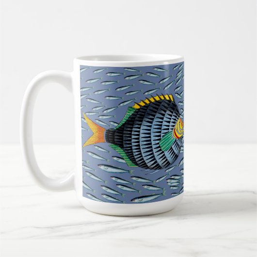 Blowfish essen kleine Tasse (Links)