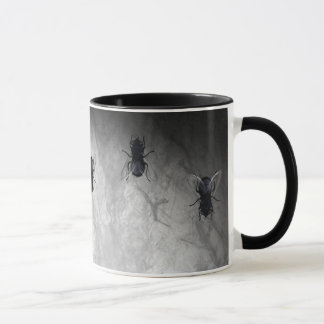 Blowflies auf der Wand (Schiefer-Grau) Tasse