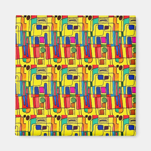 "Blowing in the Wind" Abstract Dishwasher Magnet (Vorne)