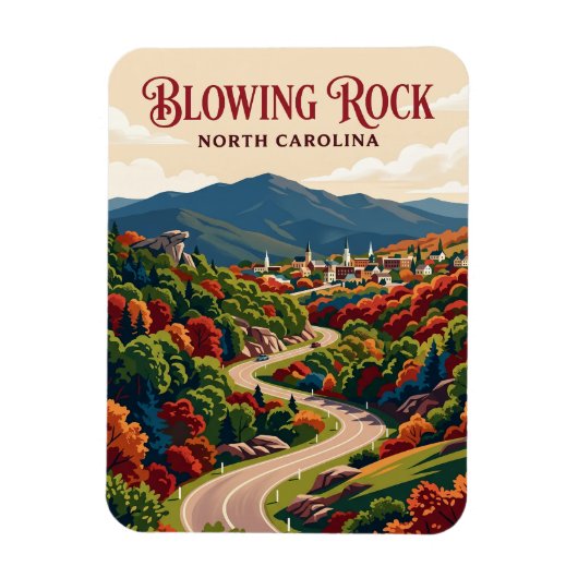 Blowing Rock USA Magnet (Vertikal)