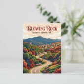 Blowing Rock USA Postkarte (Stehend Vorderseite)