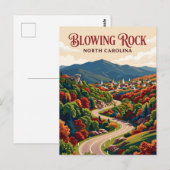 Blowing Rock USA Postkarte (Vorne/Hinten)