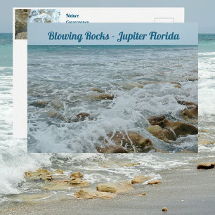Blowing Rocks Jupiter Florida Postkarte