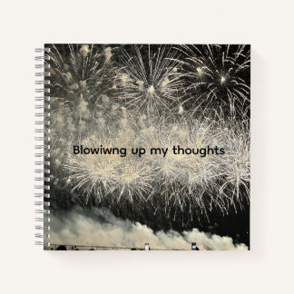 Blowing up my thoughts Journal Notizblock