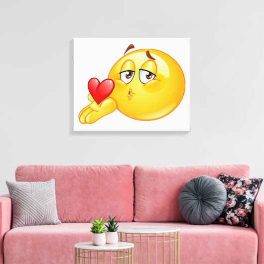Blows Kisses Leinwanddruck (Insitu (Wohnzimmer))