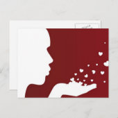Blows Kisses Postkarte (Vorne/Hinten)