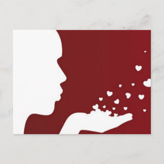 Blows Kisses Postkarte