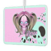 Blox3dnyc.com Wicked lady design. Rosa/Cyan. Autolufterfrischer (Links)