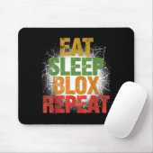 Blox Gaming _ Eat Sleep Blox Repeat _ Kids Gaming  Mousepad (Mit Mouse)