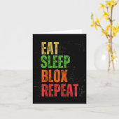 Blox Gaming Tee, Eat Sleep Blox Repeat, Kids Gamin Karte (Gelbe Blume)