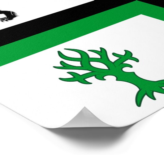 Bloxwich-Flagge Poster (Ecke)