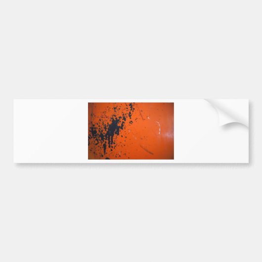 Blpaint splatter on orange autoaufkleber (Vorne)