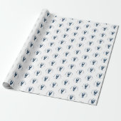 BLRE Blue Hummer Reales Anwesen Wrapping Paper Geschenkpapier (Ungerollt)
