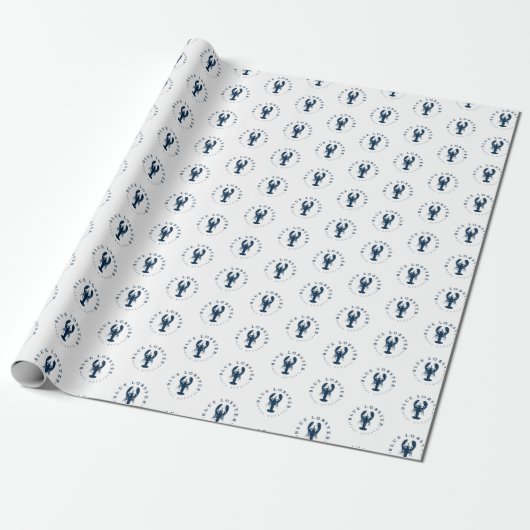 BLRE Blue Hummer Reales Anwesen Wrapping Paper Geschenkpapier (Ungerollt)