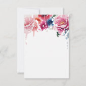 Blright Bloom Blossom Wedding Detail Card RSVP Karte (Rückseite)