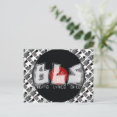 BLS schlägt Texte Geschicklichkeit HIP HOP Postkarte (Stehend Vorderseite)