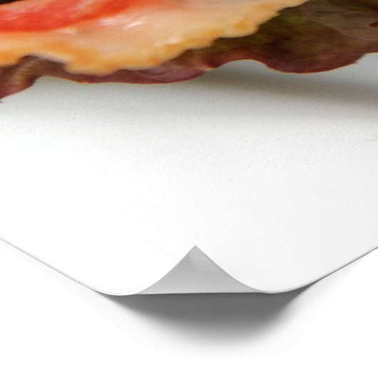 BLT auf einer Ciabatta-Rolle Poster (Ecke)